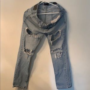 Bullhead slim fit jeans ripped denim
